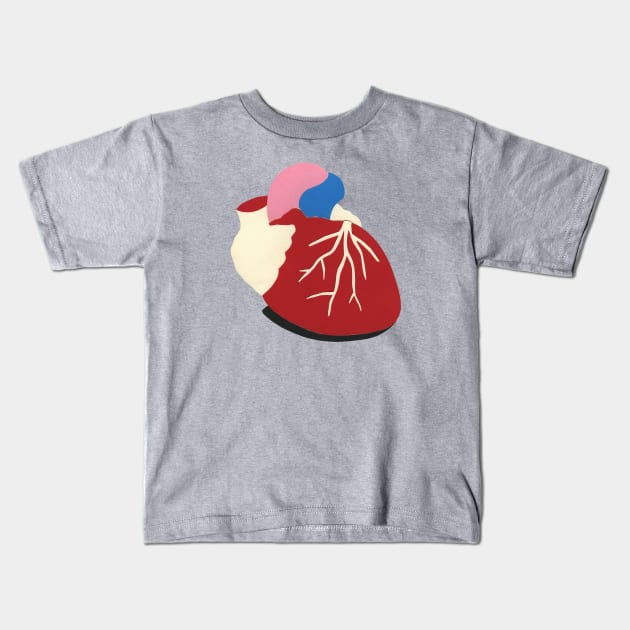 Human Heart Kids T-Shirt by Rosi Feist